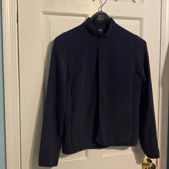 Eileen Fisher womens small lightweight purple silk blend jacket - with pockets - Picture 1 of 7